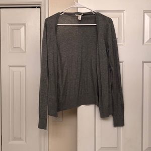 Gray cardigan